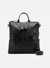 Mochila em Couro Nova Iorque Preta